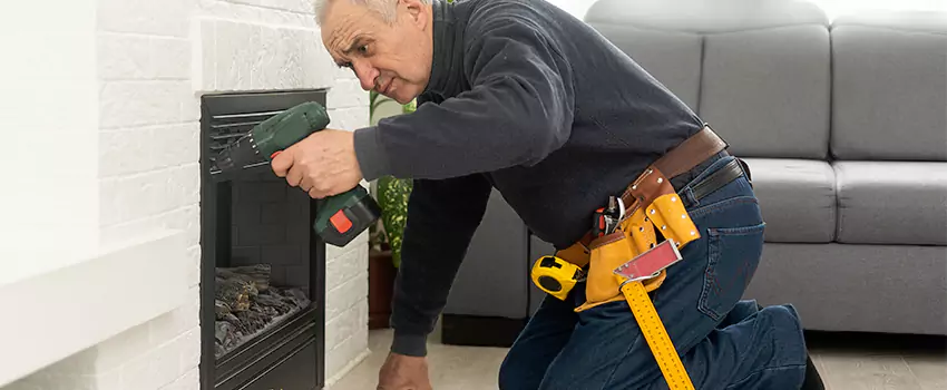New Indoor Fireplace Installation in Colesville, Maryland