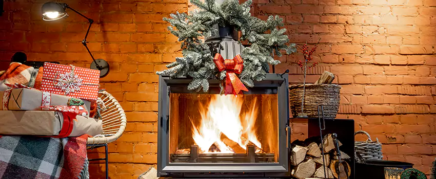 Travis Industries Linear Gas Fireplace Installation in Colesville, Maryland