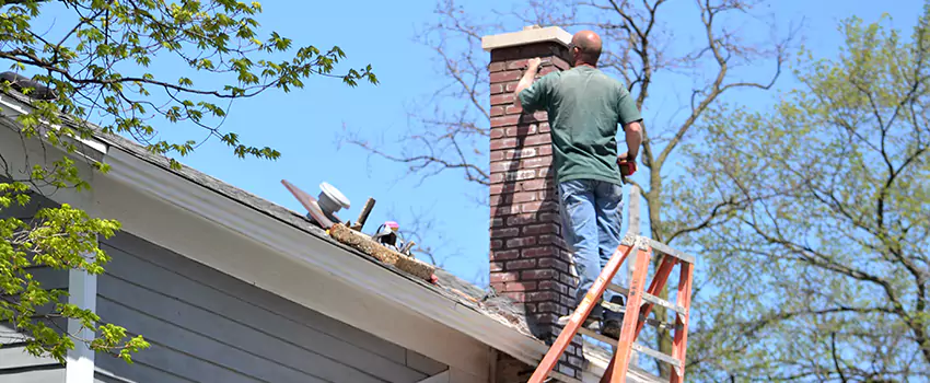 Vinyl and PVC Chimney Flashing Installation in Colesville, MD