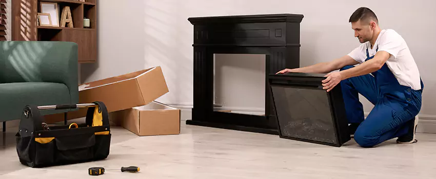 Old Rusted Metal Fireplace Repair And Replacement in Colesville, MD