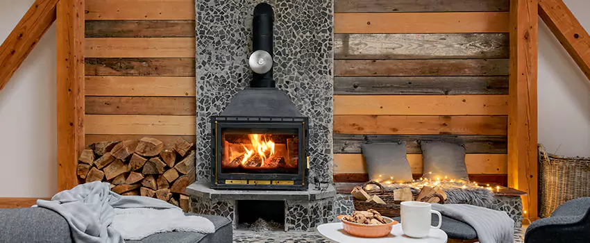 Thelin Hearth Products Direct Vent Gas Stove Fireplace Inspection in Colesville, Maryland